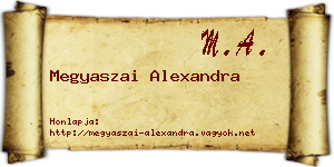 Megyaszai Alexandra névjegykártya